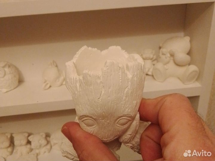 Раскраска дерево груд, из гипса