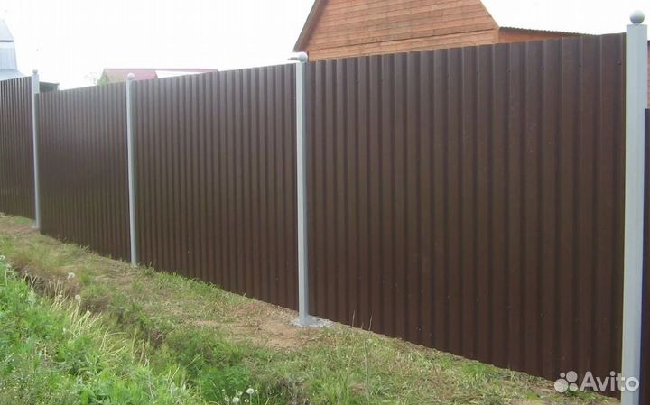 Забор металлический профессионально под ключ