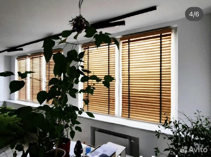Жалюзи из натурального дерева 50мм