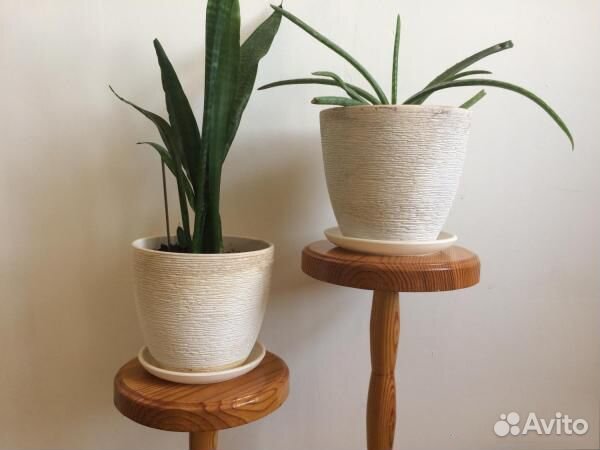 Горшок Икеа Skakig с поддоном керамика высота 19см