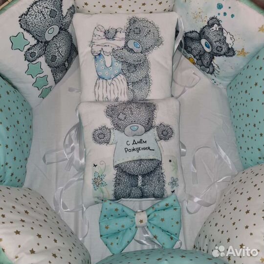 Бортики и постельное новое сатин