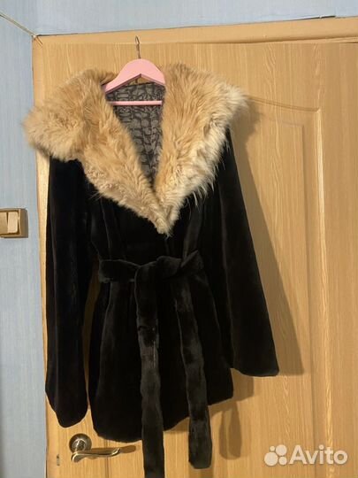 Шуба норковая с рысью 44-46