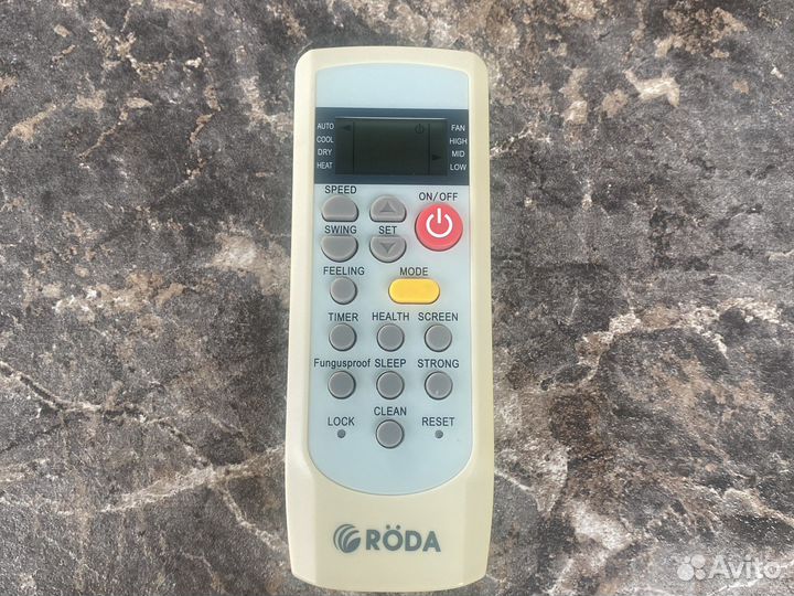 Пульт для кондиционера roda