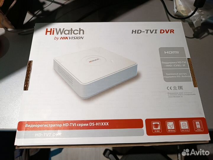 HiWatch DS-H108G - 8-и канальный HD-TVI и AHD реги