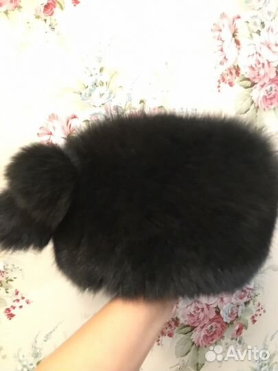 Шапка песец женская кубанка 56-58 размер