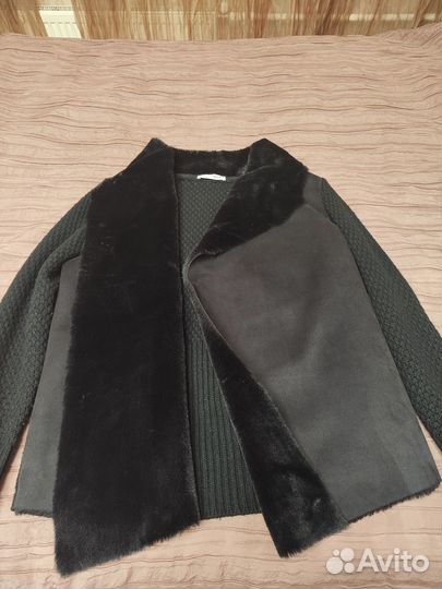 Кадриган с искусственной замшей