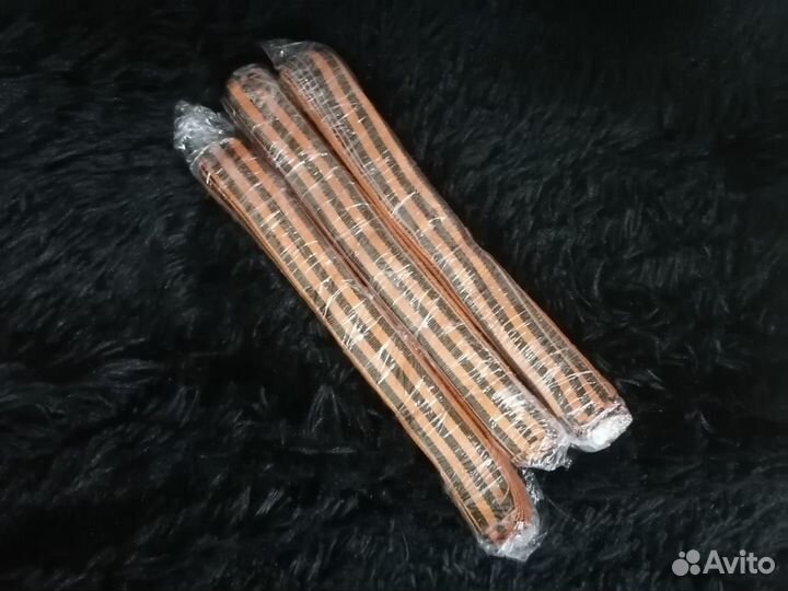 Георгиевская лента в нарезке 3,5 х 30 см