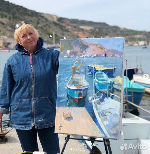 296 Алупка. Терраса весной, кисти А. Давыдченко