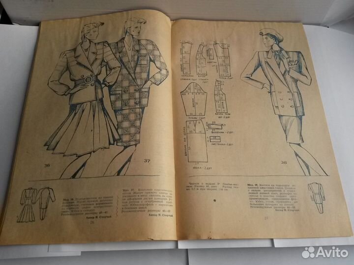 Журналы мод с выкройками СССР (1984,85, 90 г.г.)