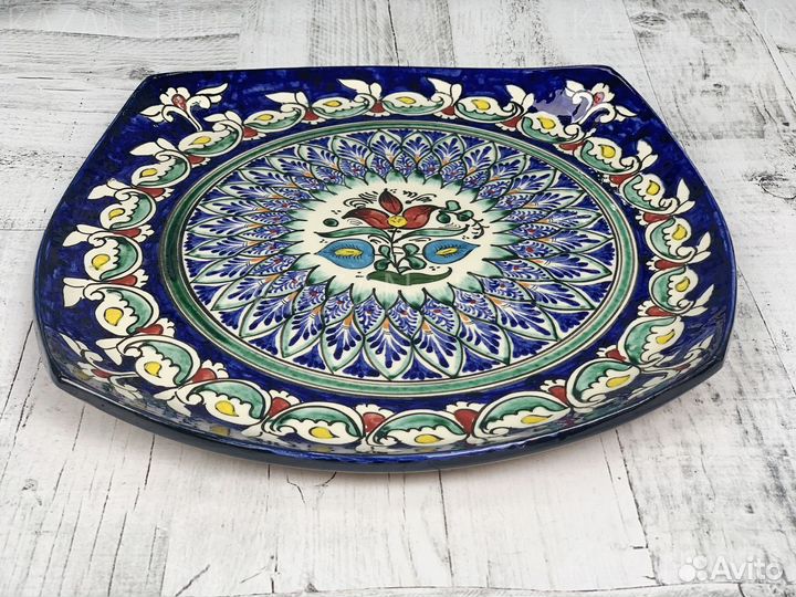 Узбекское блюдо ляган квадратный