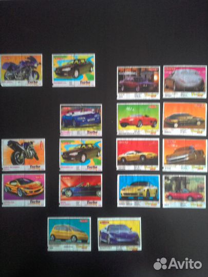 Вкладыши от жвачки turbo