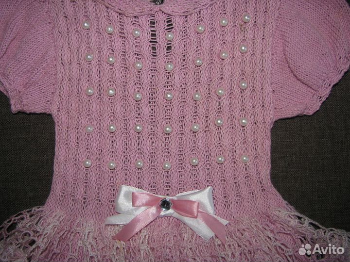 Платье вязанное