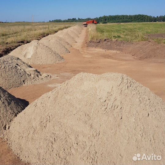 Щебень, грунт, песок, земля