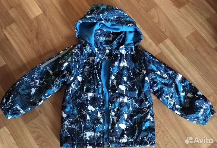 Ветровочный костюм на флисе на рост 116 см