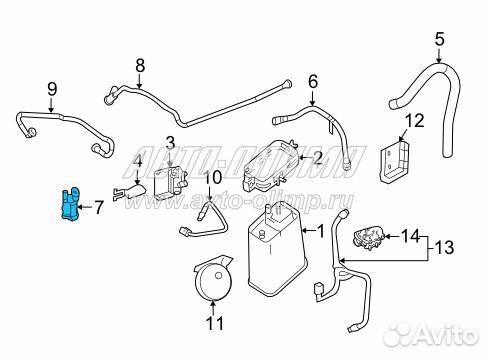 Клапан вентиляции бензобака