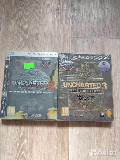 Uncharted 2,3 steelbook