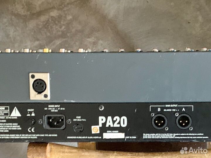 Микшерный пульт allen&heath PA20