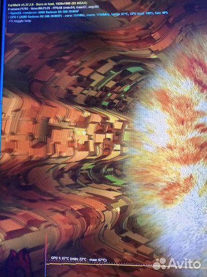 Видеокарта /rx 580.8gb/asus