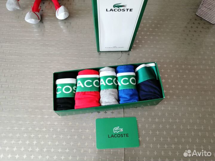 Трусы мужские из 5 штук Lacoste