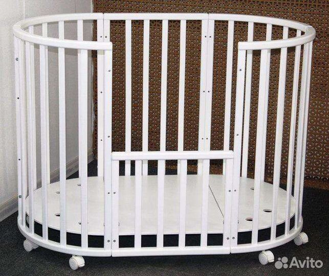 Детская кроватка-трансформер с матрасом