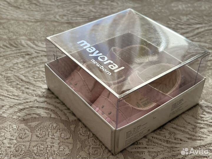 Пинетки - туфельки для новорожденной