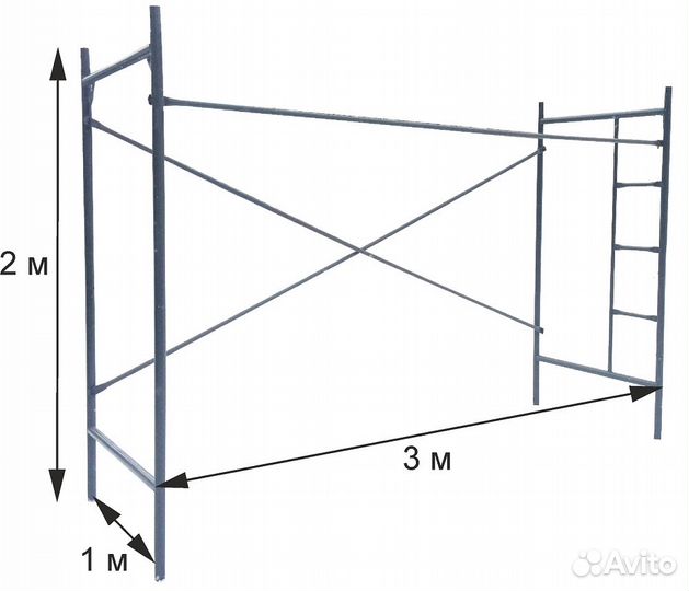 Леса лспр 4х15 м (60м2)