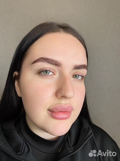 Долговременная укладка бровей, окрашивание