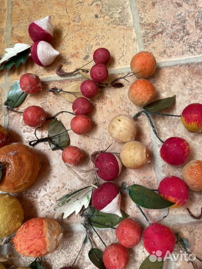 Ватные елочные игрушки СССР