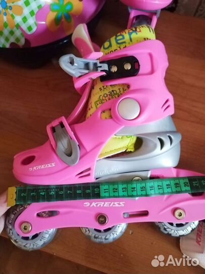 Роликовые коньки детские раздвижные