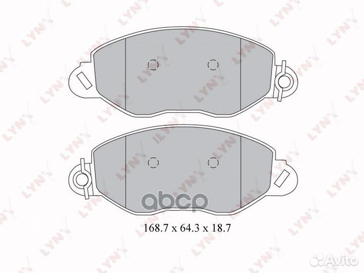 Колодки тормозные дисковые перед LCV BD3032