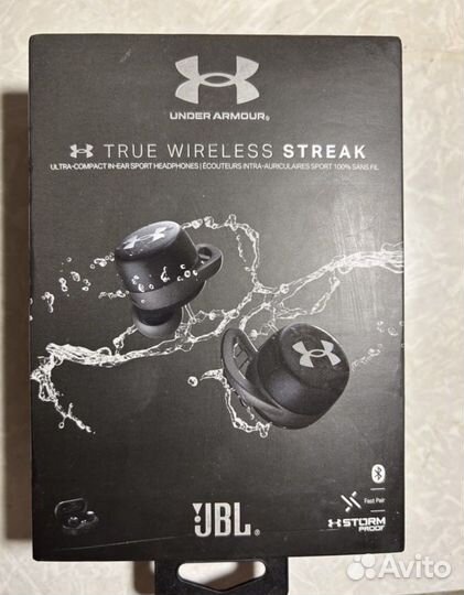 Беспроводные наушники jbl under armour черные