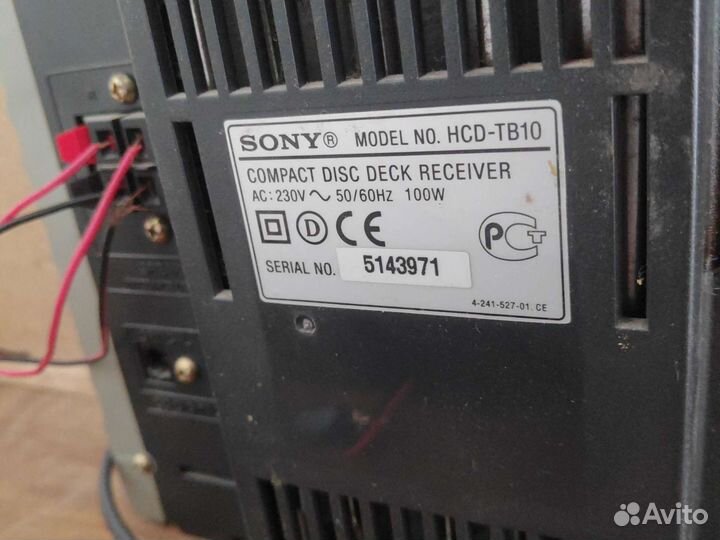 Муз центр Sony CHC-TB10
