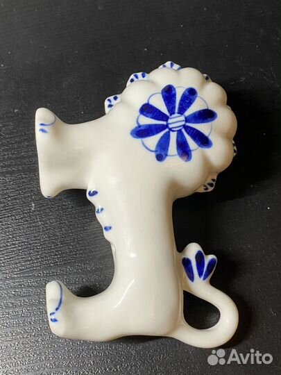Фигурка гжель лев СССР