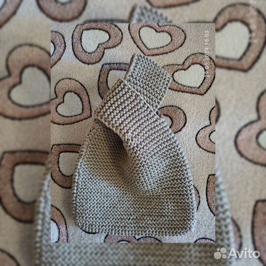 Сумка ручной работы из шнуровой пряжи