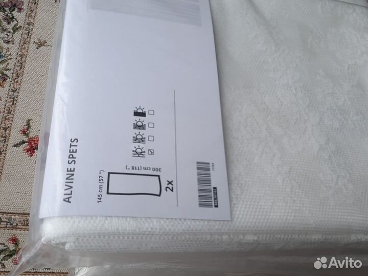 Тюль Альвине IKEA в упаковке