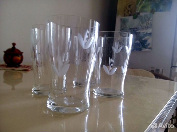 Стаканы резные