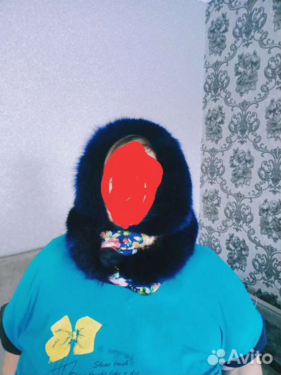 Снуд меховой, капор
