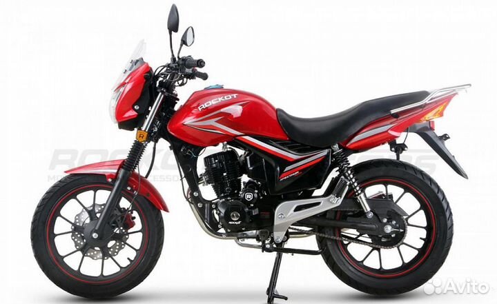 Мотоцикл дорожный rockot spectrum 150 (красный гля