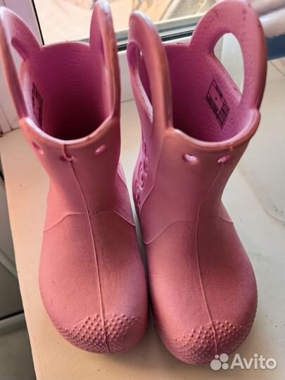 Crocs c7 резиновые сапоги для девочки