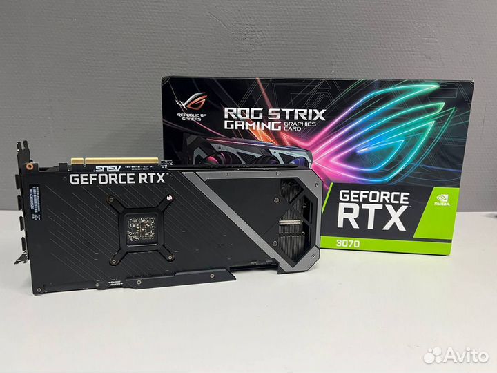 Видеокарта Asus RTX 3070 8Гб ROG strix