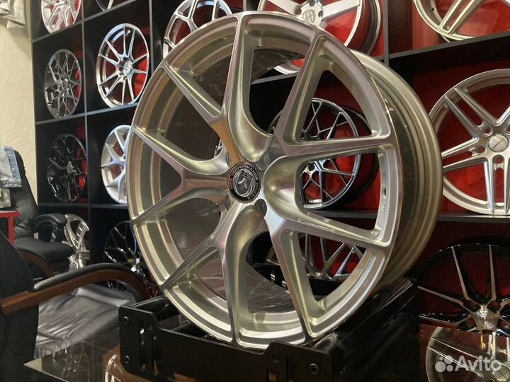 Диски R17 7,5J 4x100 Et42 HRE P01 серебро