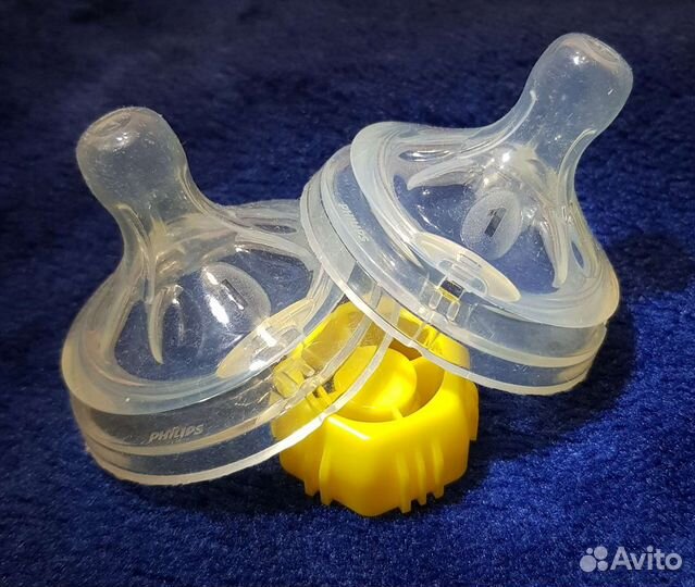 Соски бутылочные avent natural 1+ и 0+ и бутылочки