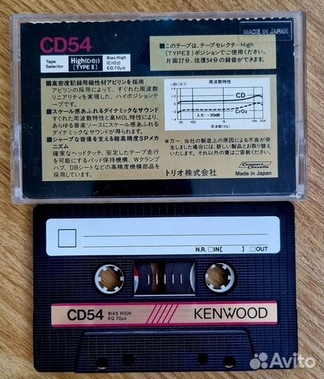 Аудиокассеты Kenwood. Made in Japan 1980 - 83 год