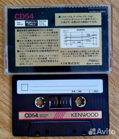 Аудиокассеты Kenwood. Made in Japan 1980 - 83 год