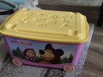 Ящик для игрушек с крышкой