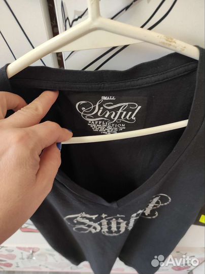 Футболка женская affliction размер small