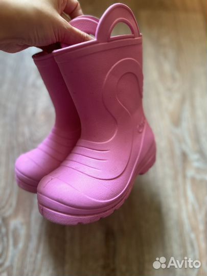 Резиновые сапоги доя девочки эва 27