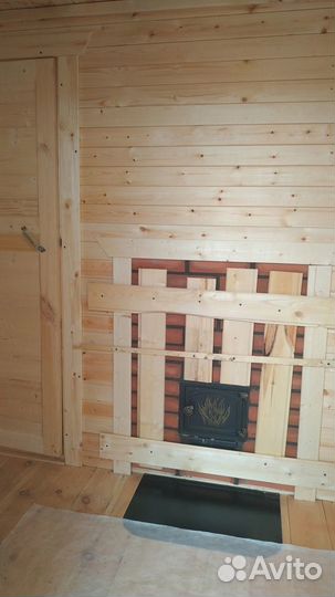 Баня каркасная 4м на 2.4м с крыльцом