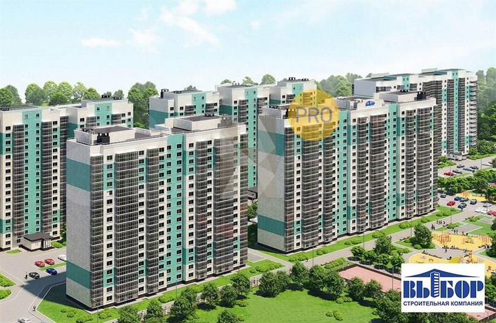 1-к. квартира, 37,5 м², 6/17 эт.