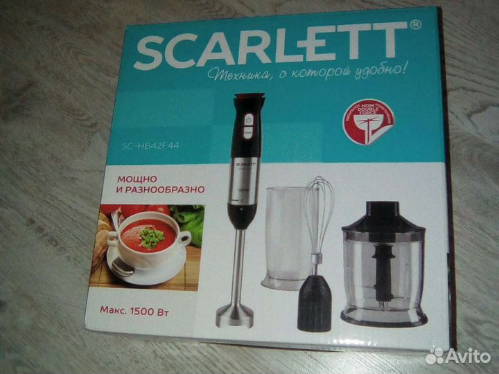 Погружной блендер Scarlett SC-HB42F44, новый